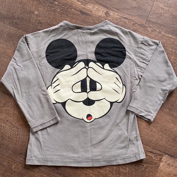 Zara Kids Mickey Mouse Long Sleeve Tee - Picture 3 of 9